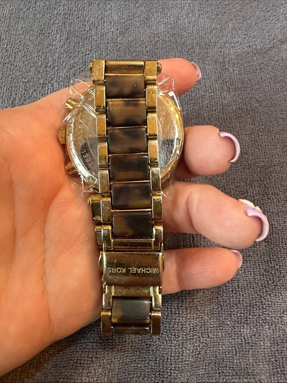 Michael Kors Gold & Tortoise Shell Watch